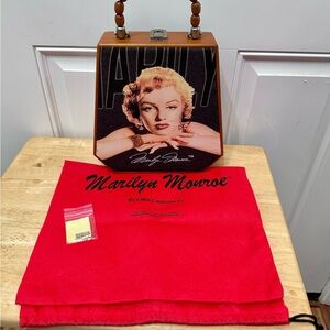 RARE 2002 Marilyn Monroe wooden cigar box purse. Cielo Creations. New!